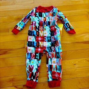 Indigo Christmas PJs Baby Pyjamas one piece NEW 12-18 m colourful unisex